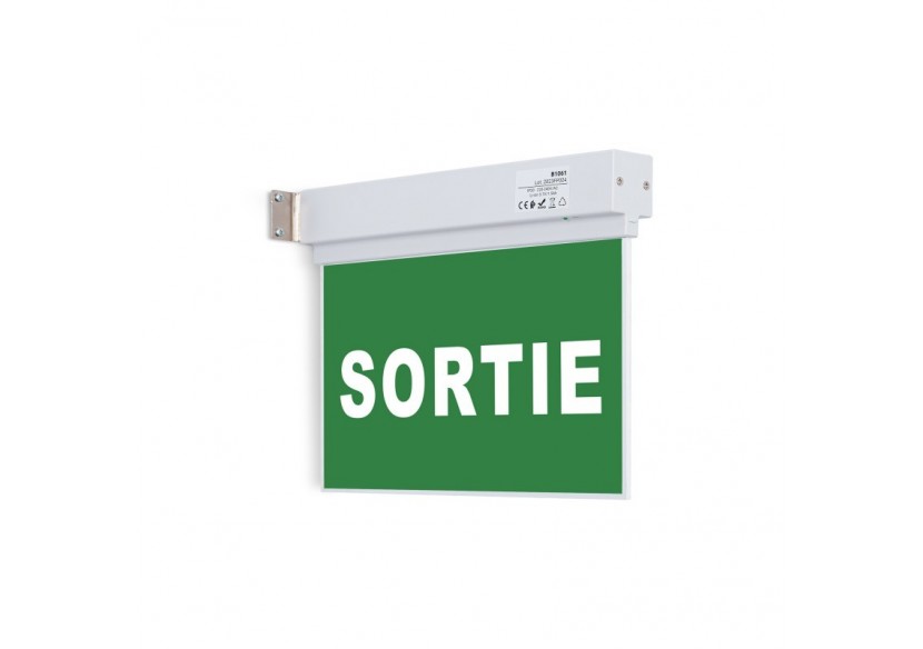 Bloc autonome d'éclairage de sécurité avec panneau "SORTIE" - K-B1061-SORTIE - Barcelona LED Bloc autonome d'éclairage de sécurité avec panneau "SORTIE" - K-B1061-SORTIE - Barcelona LED
