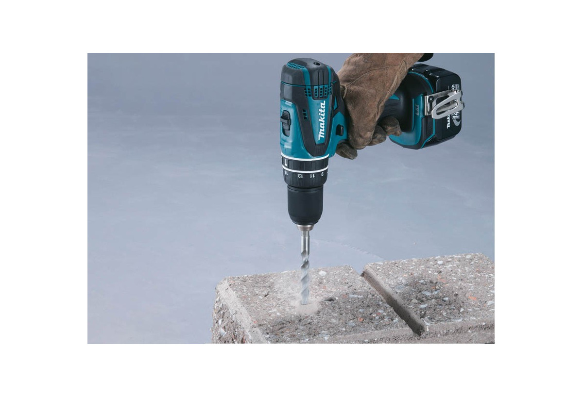 Perceuse visseuse à percussion 14,4 V Li-Ion 4 Ah usage quotidien - Makita : Confort'Mat