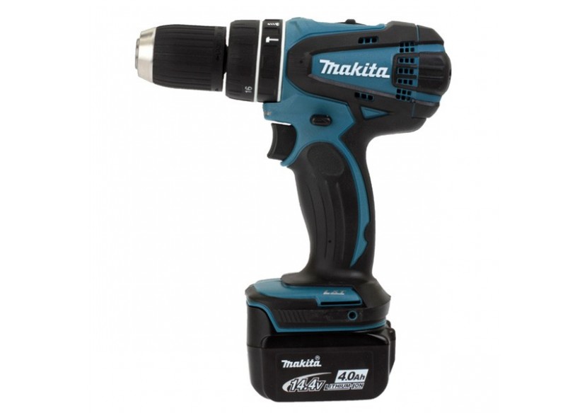 Perceuse visseuse à percussion 14,4 V Li-Ion 4 Ah usage quotidien - Makita : Confort'Mat