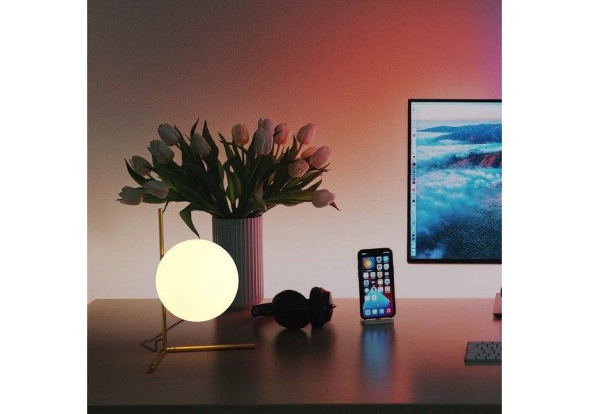 Lampe à poser globe en verre "Ripper" - LD1011-D - Barcelona LED Lampe à poser globe en verre "Ripper" - LD1011-D - Barcelona LED