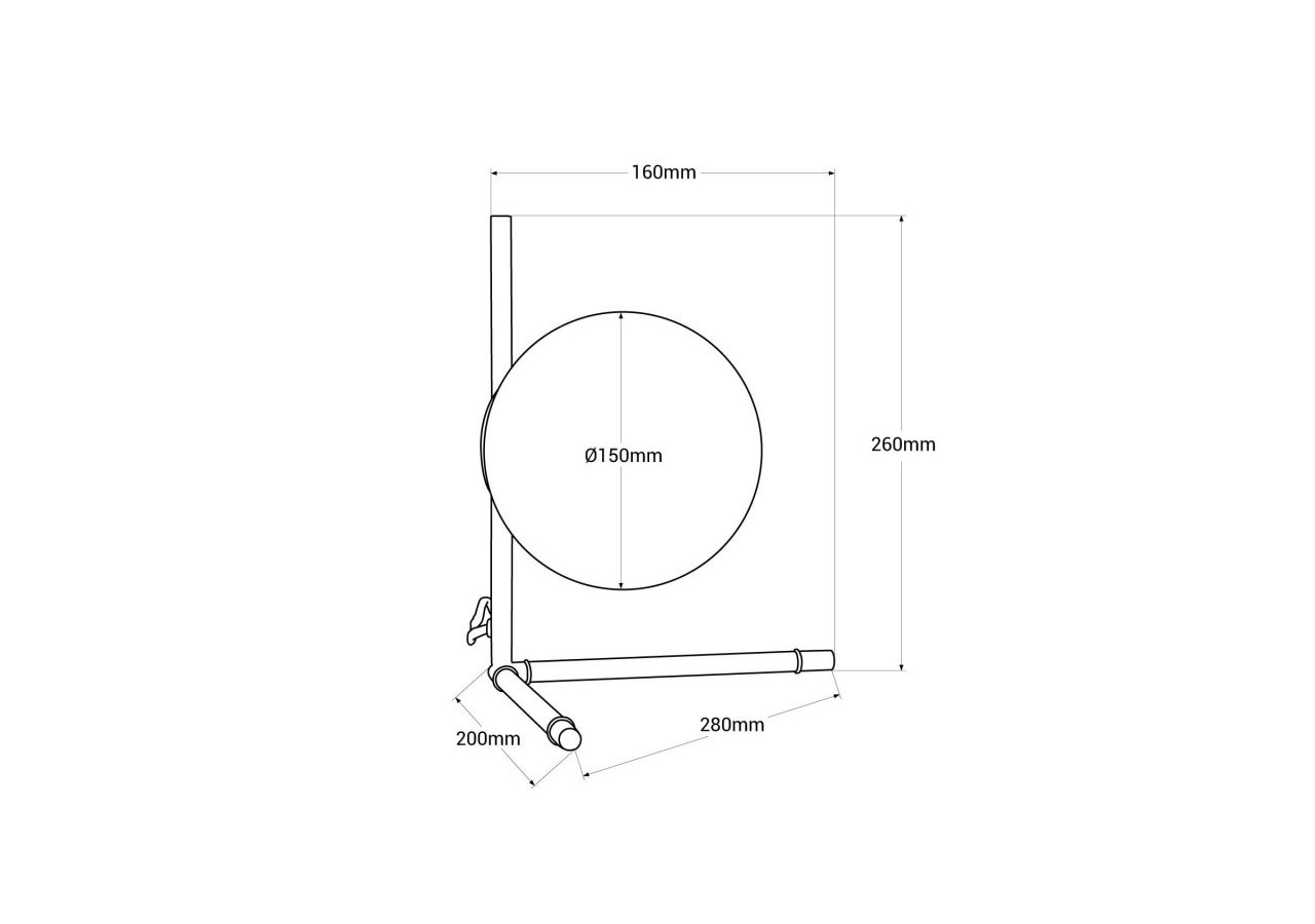Lampe à poser globe en verre "Ripper" - LD1011-D - Barcelona LED