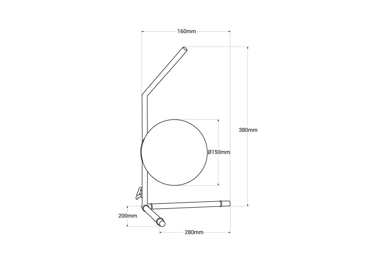 Lampe à poser globe en verre "Octo" - LD1012-D - Barcelona LED