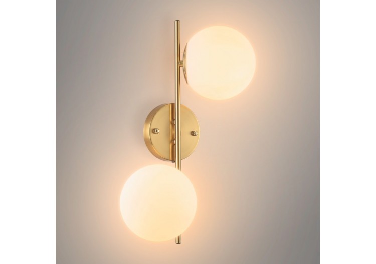 Applique murale 2 globes en verre "Double" - LD1013-D - Barcelona LED