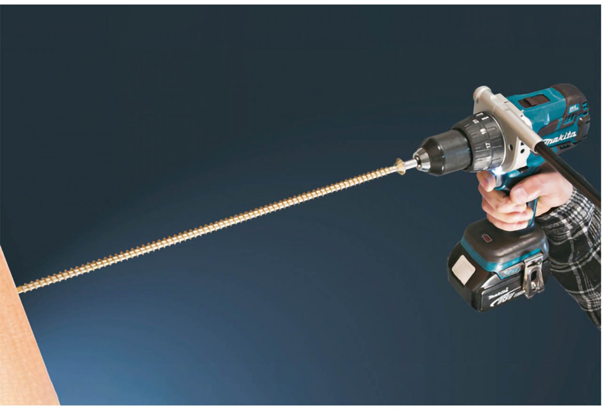 Perceuse visseuse à percussion 18 V Li-Ion 5 Ah expert - Makita : Confort'Mat