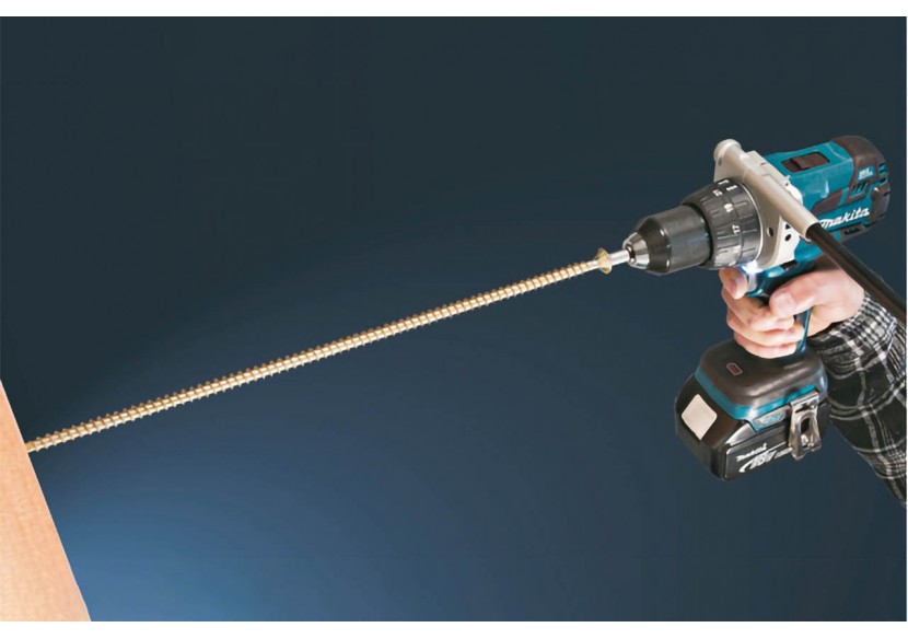Perceuse visseuse à percussion 18 V Li-Ion 5 Ah expert - Makita : Confort'Mat