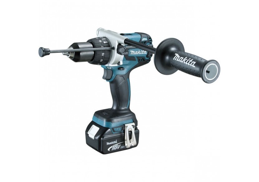 Perceuse visseuse à percussion 18 V Li-Ion 5 Ah expert - Makita : Confort'Mat