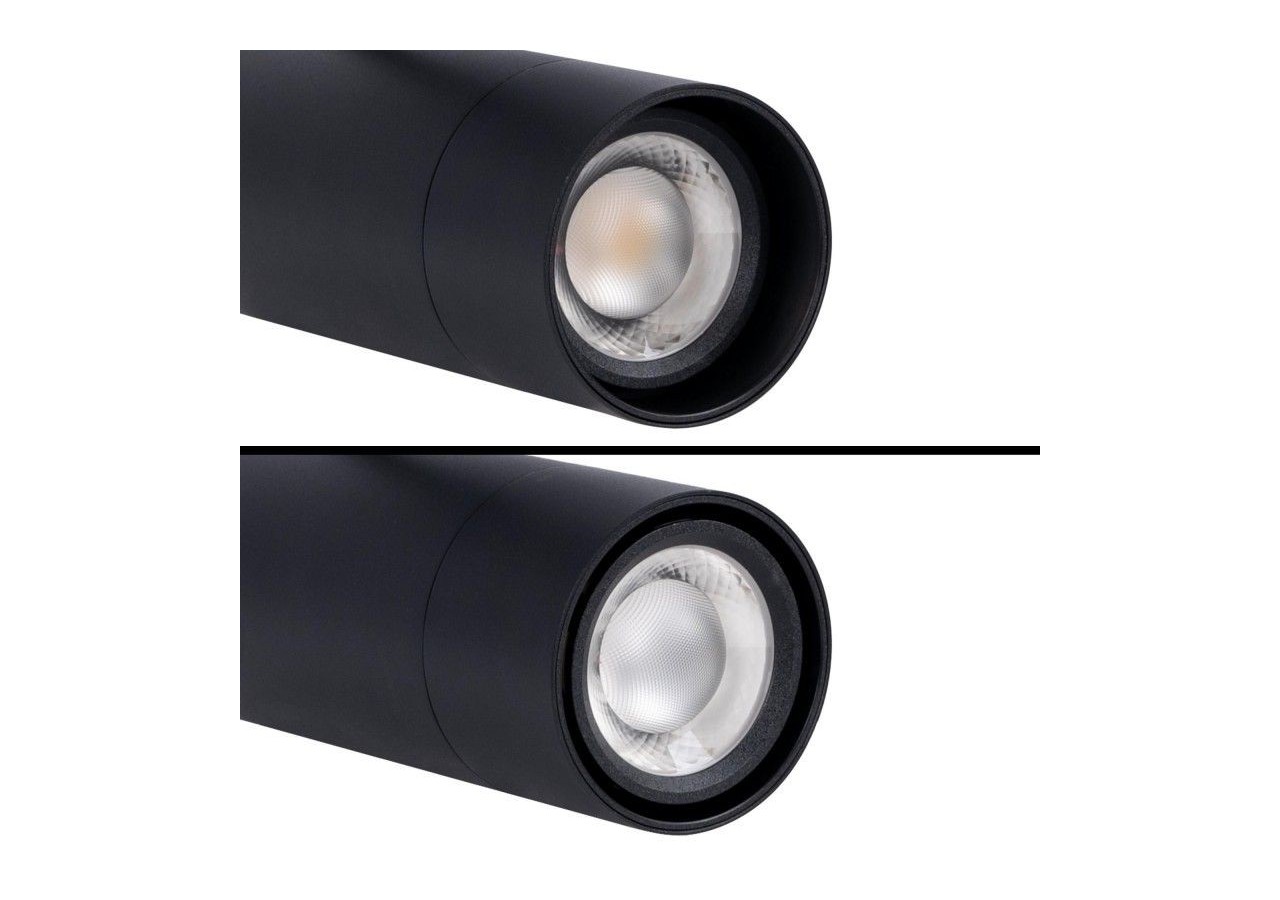 Spot LED sur rail triphasé CCT-Puissance réglable 30-40W-COB-Multiangle 24-60 degrés . - L6007-CCT-N - Barcelona LED