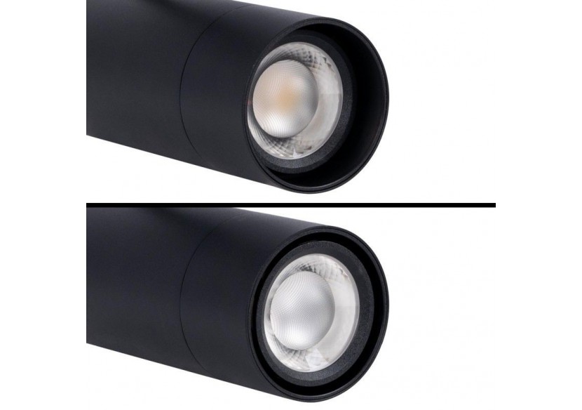 Spot LED sur rail triphasé CCT-Puissance réglable 30-40W-COB-Multiangle 24-60 degrés . - L6007-CCT-N - Barcelona LED
