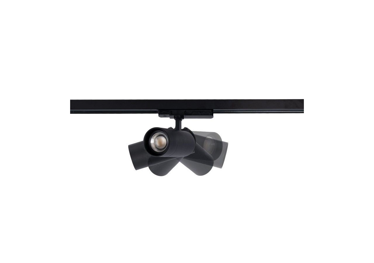 Spot LED sur rail triphasé CCT-Puissance réglable 30-40W-COB-Multiangle 24-60 degrés . - L6007-CCT-N - Barcelona LED