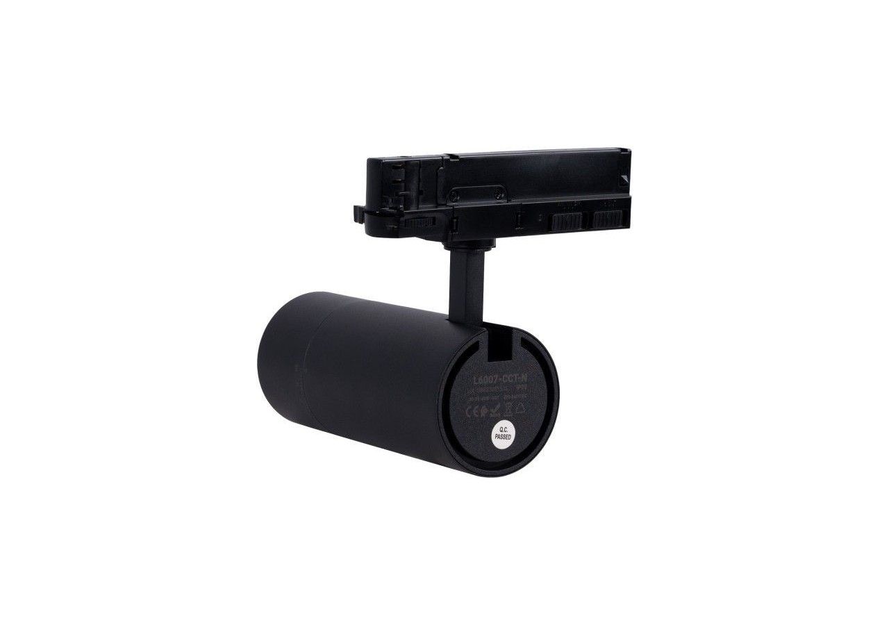 Spot LED sur rail triphasé CCT-Puissance réglable 30-40W-COB-Multiangle 24-60 degrés . - L6007-CCT-N - Barcelona LED
