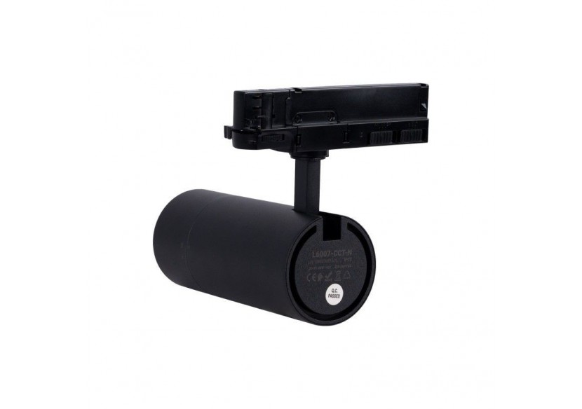 Spot LED sur rail triphasé CCT-Puissance réglable 30-40W-COB-Multiangle 24-60 degrés . - L6007-CCT-N - Barcelona LED