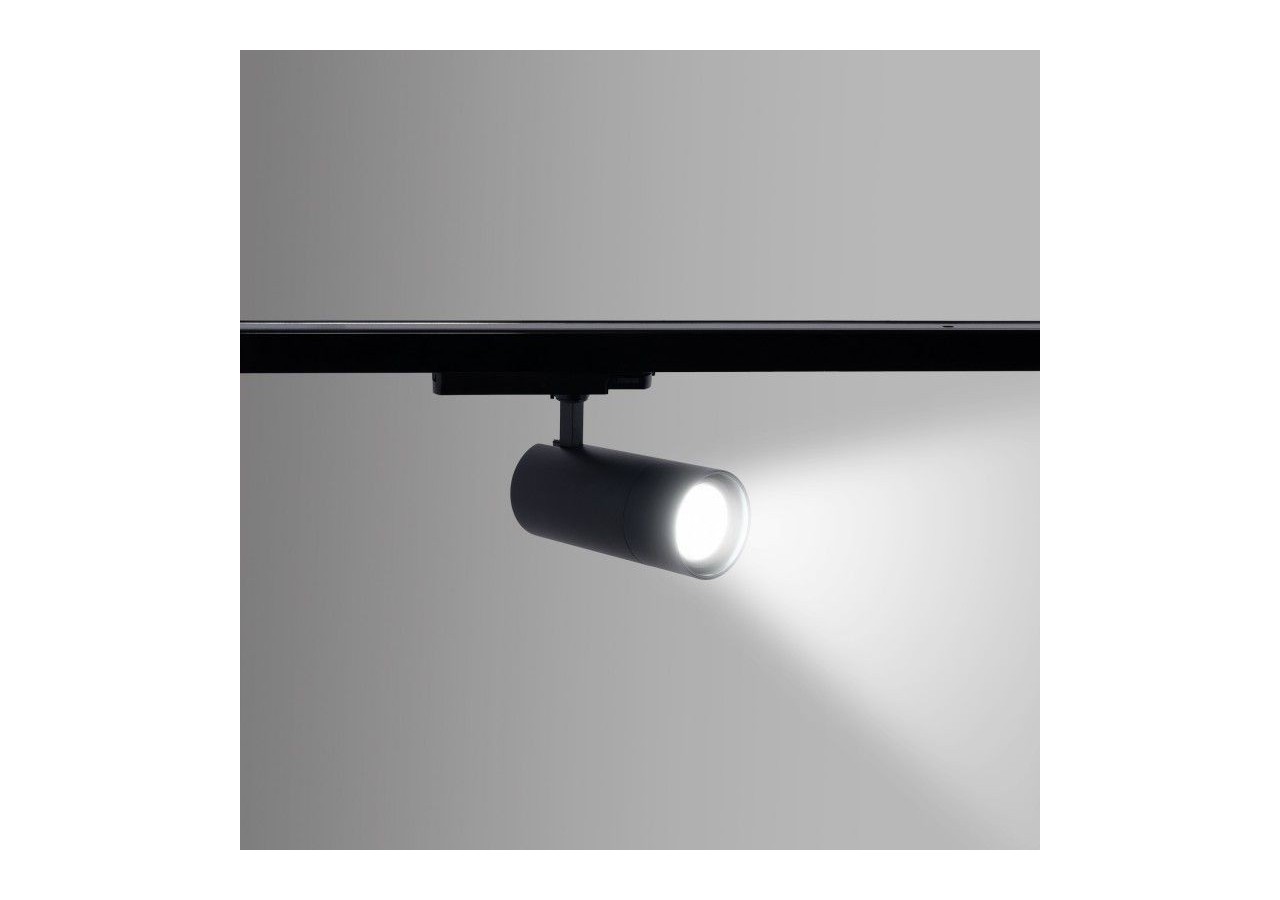 Spot LED sur rail triphasé CCT-Puissance réglable 30-40W-COB-Multiangle 24-60 degrés . - L6007-CCT-N - Barcelona LED