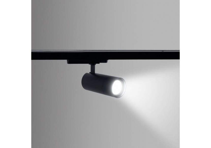 Spot LED sur rail triphasé CCT-Puissance réglable 30-40W-COB-Multiangle 24-60 degrés . - L6007-CCT-N - Barcelona LED