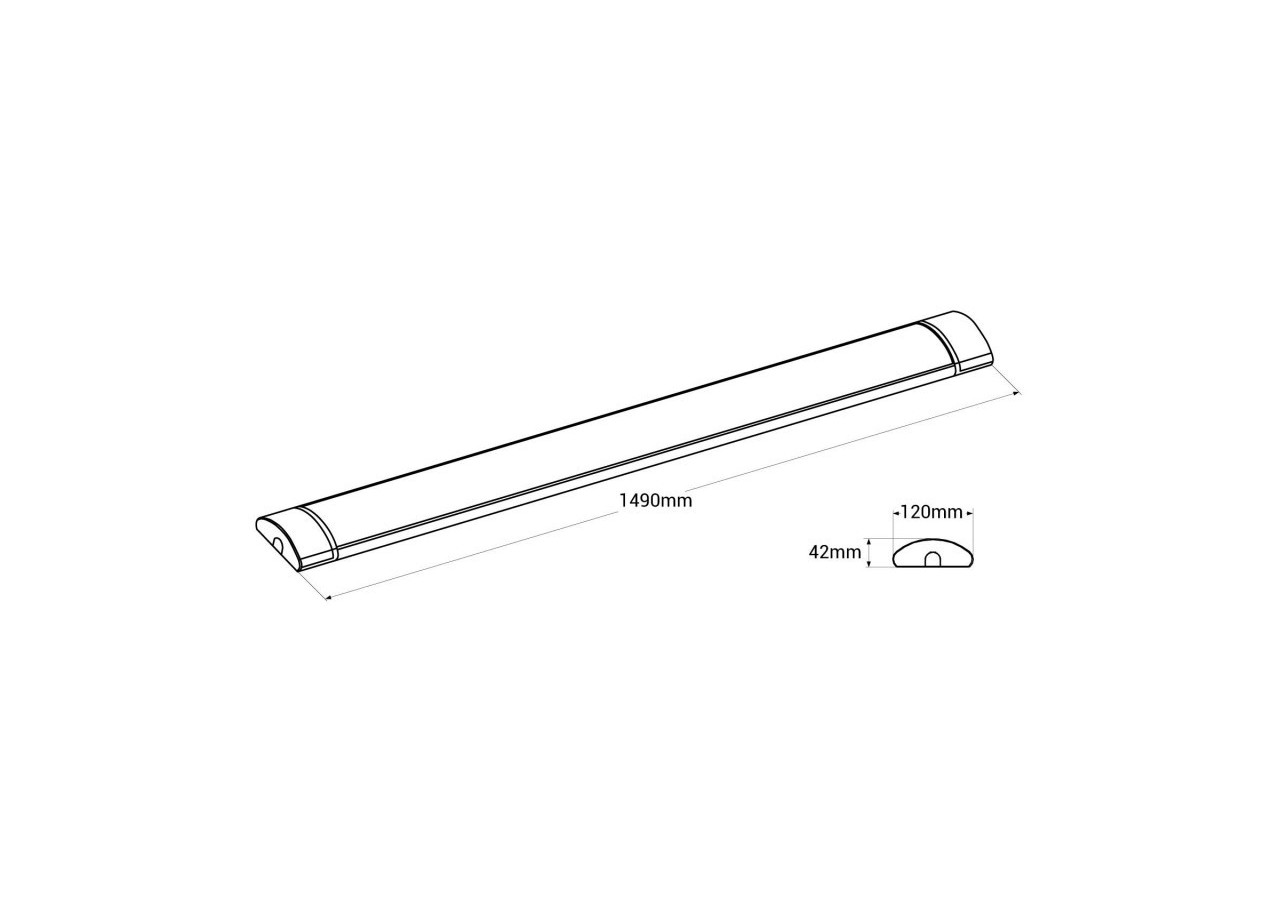 Linéaire LED haute puissance CCT-60W-150cm-IP20 - B8501-150CCT - Barcelona LED