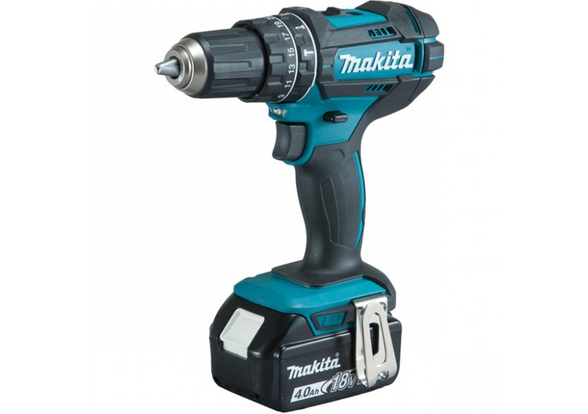 Perceuse visseuse à percussion 18 V Li-Ion 4 Ah usage quotidien - Makita : Confort'Mat