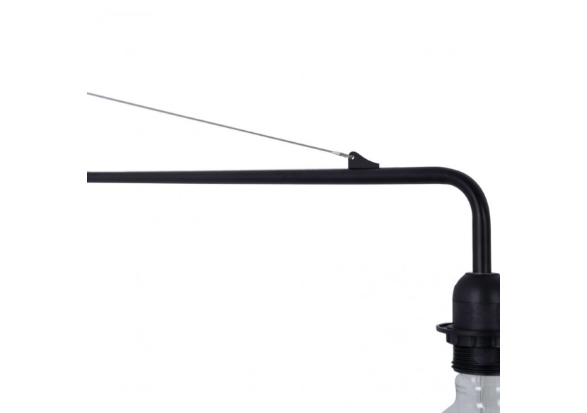 Applique murale orientable avec câble et prise "Pitt" / Inspiration "Petite Potence" - L3094-N - Barcelona LED