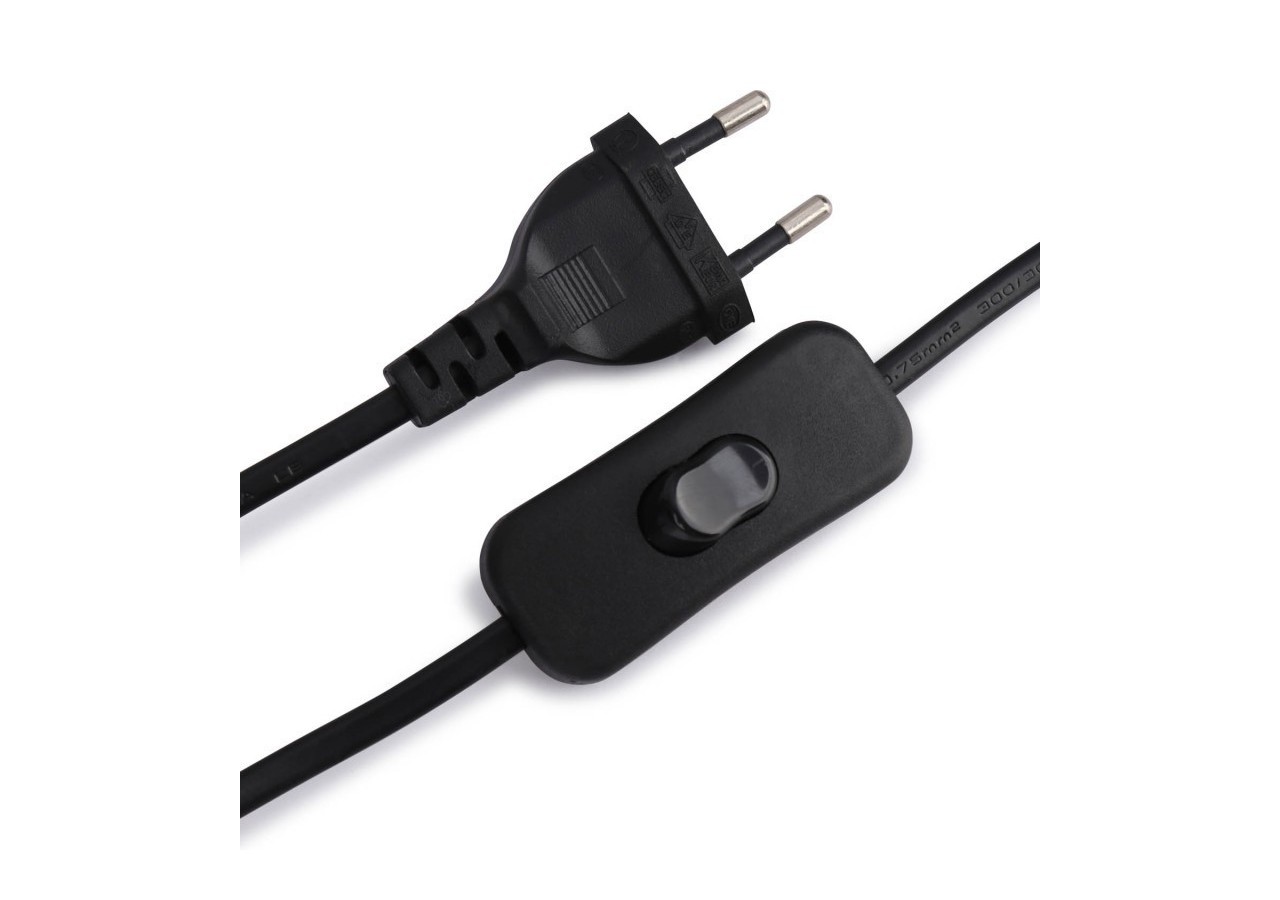 Applique murale orientable avec câble et prise "Pitt" / Inspiration "Petite Potence" - L3094-N - Barcelona LED