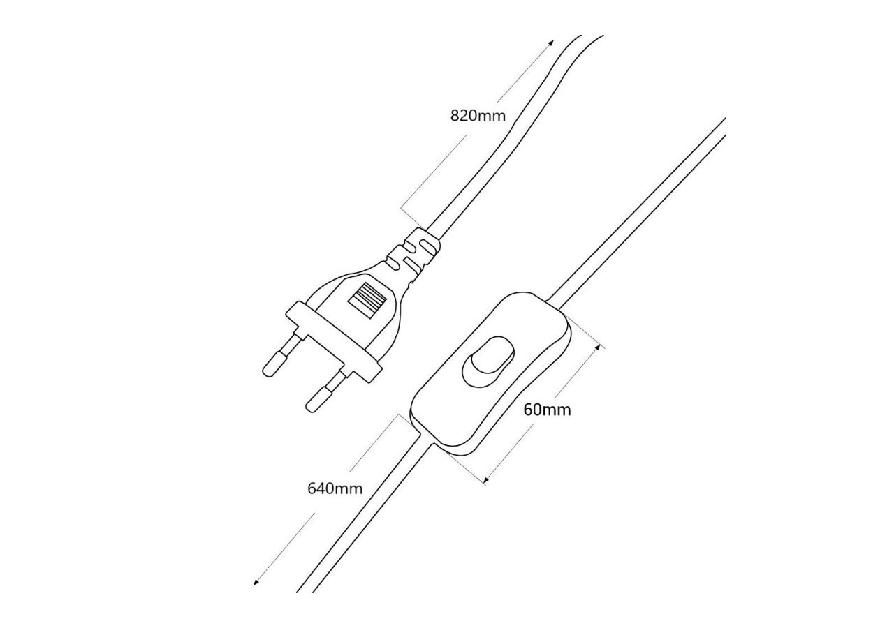 Applique murale orientable avec câble et prise "Pitt" / Inspiration "Petite Potence" - L3094-N - Barcelona LED