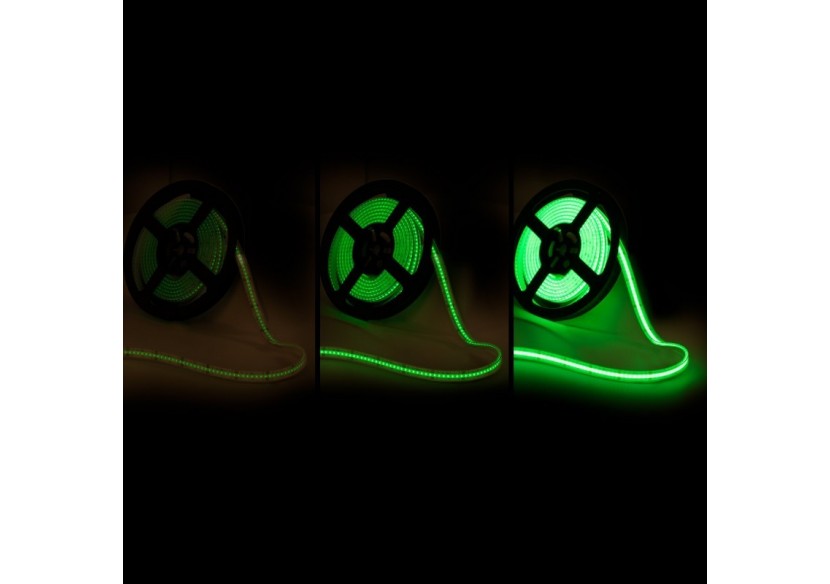 Ruban LED COB 24V DC-RGB-12W/m-12mm-IP67-Rouleau de 5m-Sécable tous les 33mm - BLSCOB-24V12W-IP67-RGB - Barcelona LED