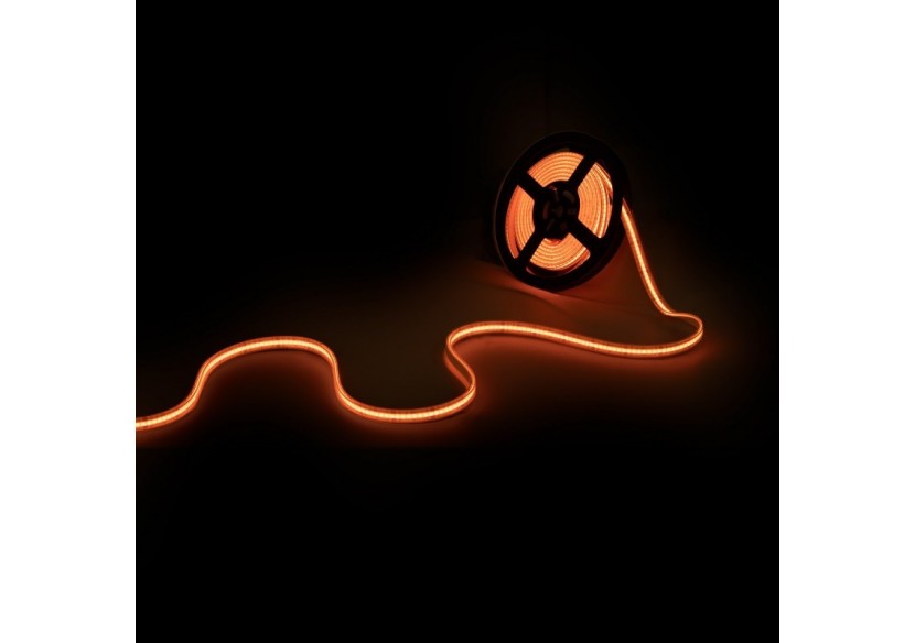 Ruban LED COB 24V DC-RGB-12W/m-12mm-IP67-Rouleau de 5m-Sécable tous les 33mm - BLSCOB-24V12W-IP67-RGB - Barcelona LED