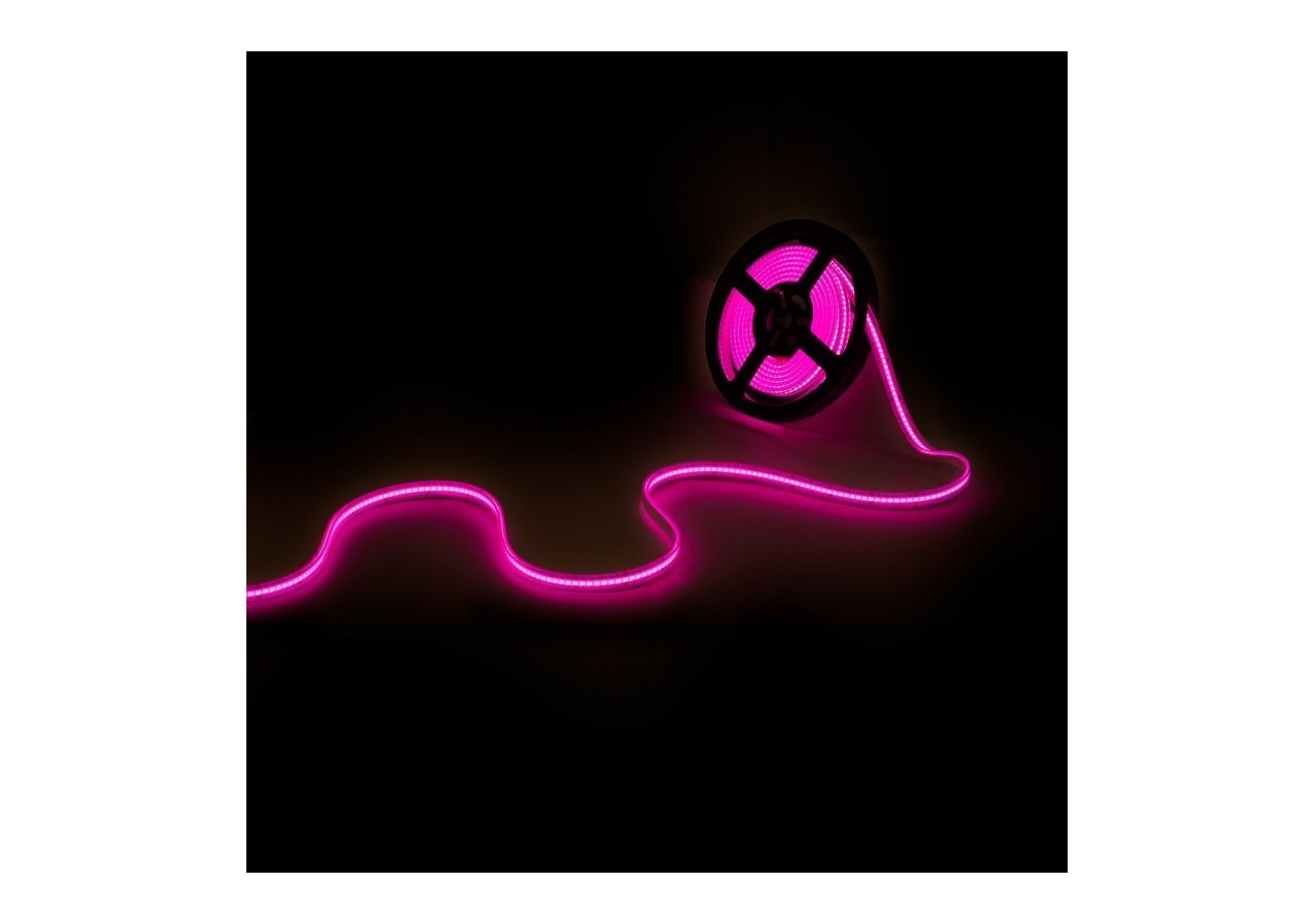 Ruban LED COB 24V DC-RGB-12W/m-12mm-IP67-Rouleau de 5m-Sécable tous les 33mm - BLSCOB-24V12W-IP67-RGB - Barcelona LED