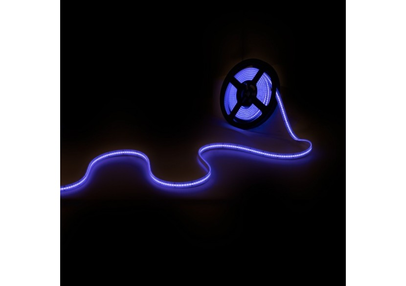 Ruban LED COB 24V DC-RGB-12W/m-12mm-IP67-Rouleau de 5m-Sécable tous les 33mm - BLSCOB-24V12W-IP67-RGB - Barcelona LED