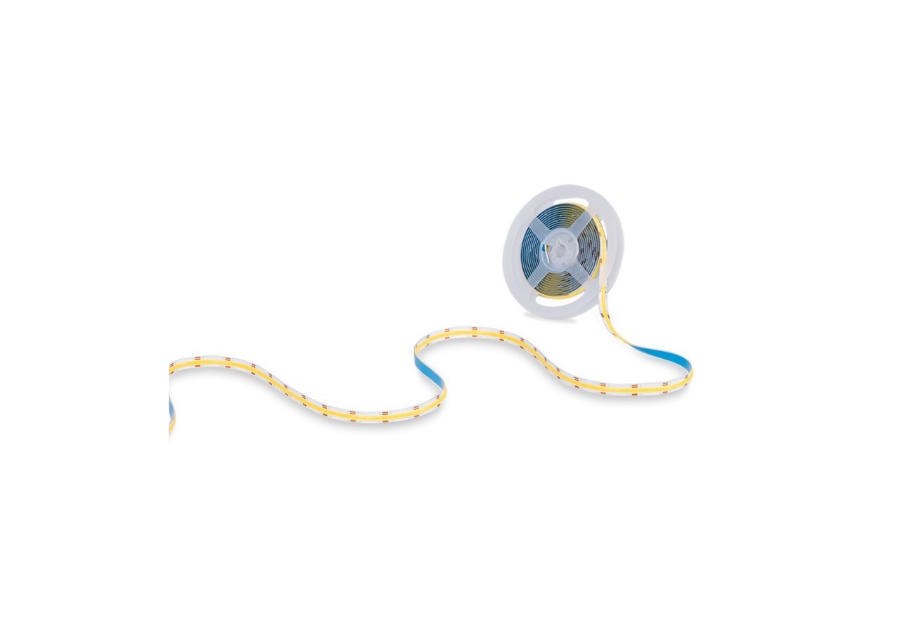 Ruban LED COB 24V DC-CCT-14W/m-10mm-IP20-Rouleau de 5m-Sécable tous les 26mm - BLSCOB-24V14W-IP20-CCT - Barcelona LED