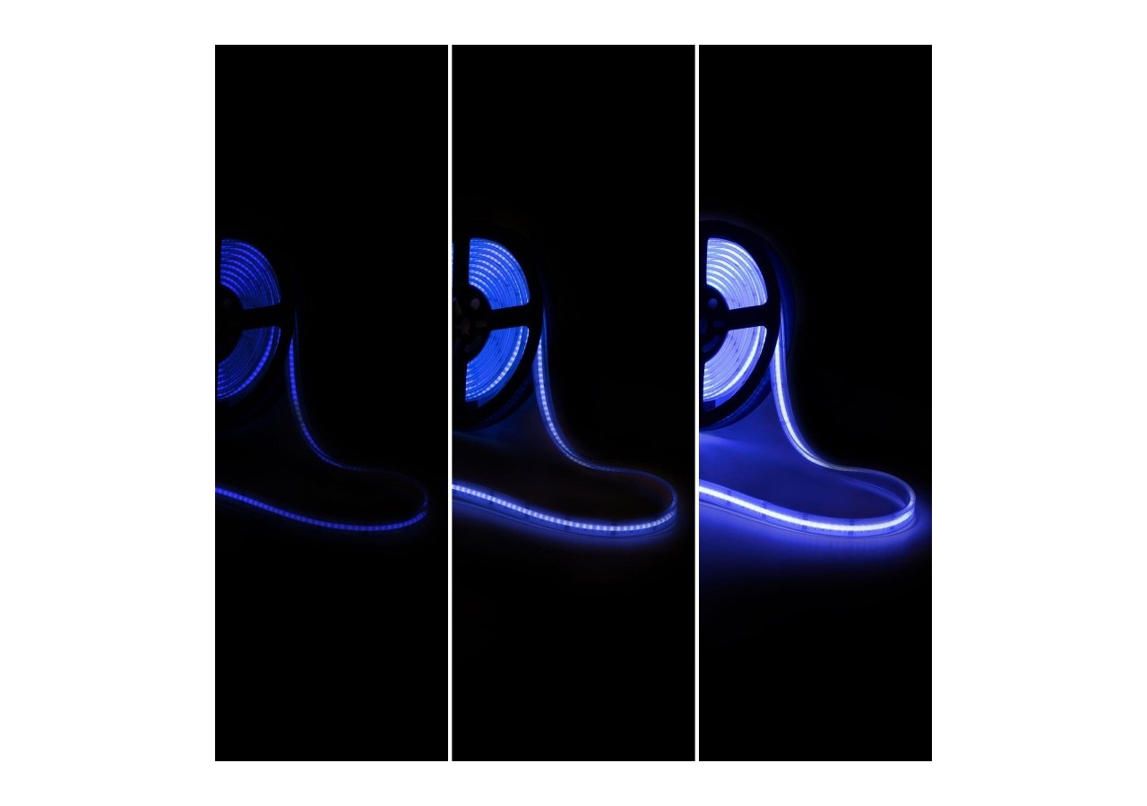 Ruban LED COB 24V DC-RGB / RGBWW-19W/m-14mm-IP67-Rouleau de 5m-Sécable tous les 33mm - BLSCOB-24V19W-IP67-RGBWW - Barcelona LED