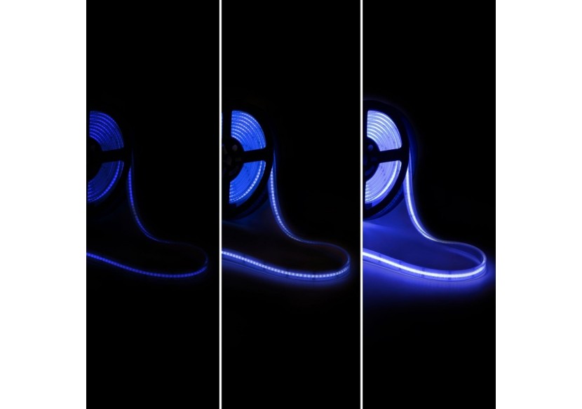 Ruban LED COB 24V DC-RGB / RGBWW-19W/m-14mm-IP67-Rouleau de 5m-Sécable tous les 33mm - BLSCOB-24V19W-IP67-RGBWW - Barcelona LED