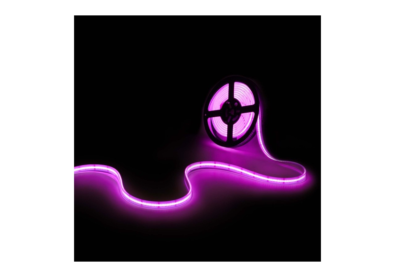 Ruban LED COB 24V DC-RGB / RGBWW-19W/m-14mm-IP67-Rouleau de 5m-Sécable tous les 33mm - BLSCOB-24V19W-IP67-RGBWW - Barcelona LED