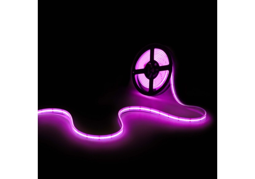 Ruban LED COB 24V DC-RGB / RGBWW-19W/m-14mm-IP67-Rouleau de 5m-Sécable tous les 33mm - BLSCOB-24V19W-IP67-RGBWW - Barcelona LED