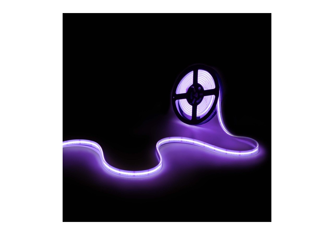 Ruban LED COB 24V DC-RGB / RGBWW-19W/m-14mm-IP67-Rouleau de 5m-Sécable tous les 33mm - BLSCOB-24V19W-IP67-RGBWW - Barcelona LED