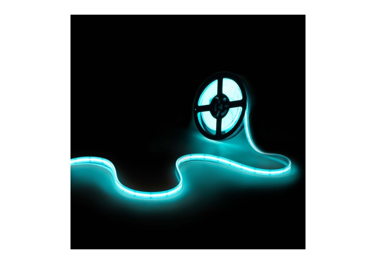 Ruban LED COB 24V DC-RGB / RGBWW-19W/m-14mm-IP67-Rouleau de 5m-Sécable tous les 33mm - BLSCOB-24V19W-IP67-RGBWW - Barcelona LED