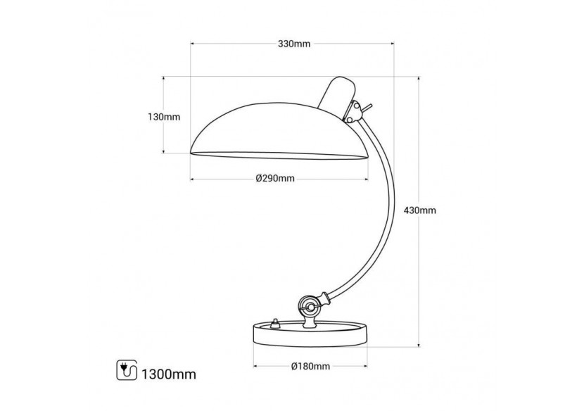 Lampe de table design "Ulia" - L3090-N - Barcelona LED