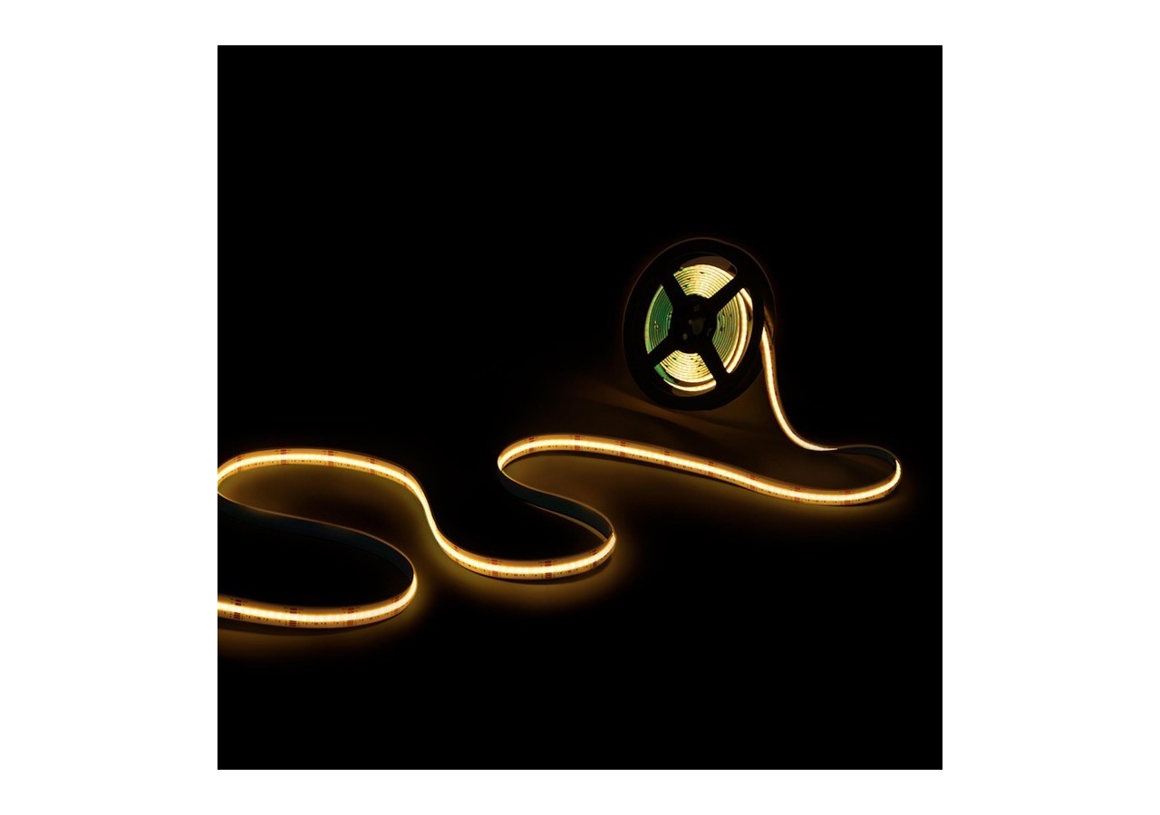 Ruban LED COB 24V DC-RGB / RGBWW-19W/m-12mm-IP20-Rouleau de 5m-Sécable tous les 33mm - BLSCOB-24V19W-IP20-RGBWW - Barcelona LED