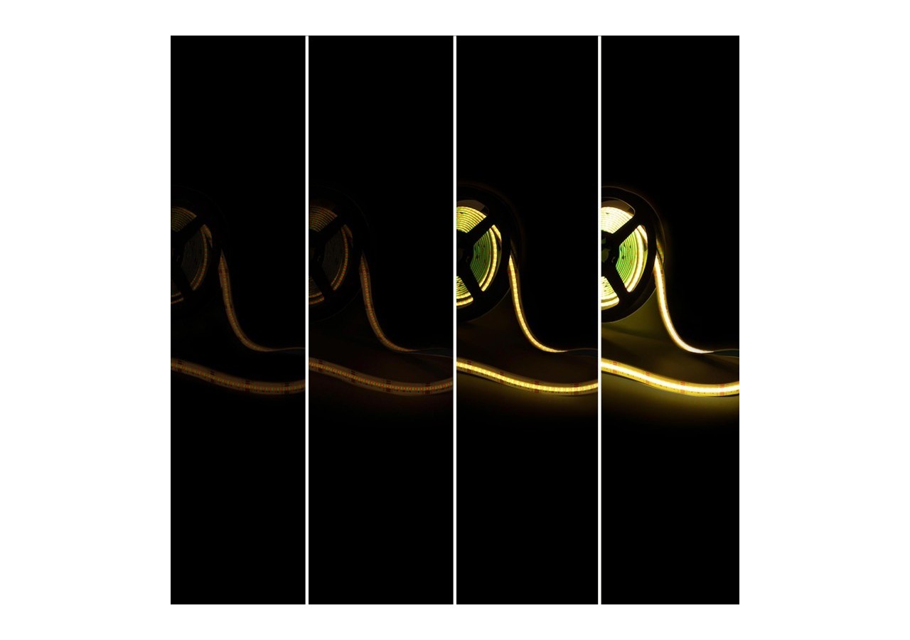 Ruban LED COB 24V DC-RGB / RGBWW-19W/m-12mm-IP20-Rouleau de 5m-Sécable tous les 33mm - BLSCOB-24V19W-IP20-RGBWW - Barcelona LED