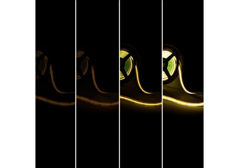 Ruban LED COB 24V DC-RGB / RGBWW-19W/m-12mm-IP20-Rouleau de 5m-Sécable tous les 33mm - BLSCOB-24V19W-IP20-RGBWW - Barcelona LED