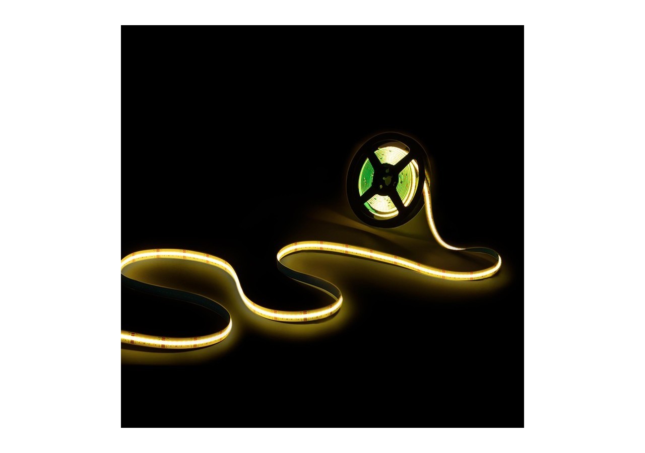 Ruban LED COB 24V DC-RGB / RGBWW-19W/m-12mm-IP20-Rouleau de 5m-Sécable tous les 33mm - BLSCOB-24V19W-IP20-RGBWW - Barcelona LED