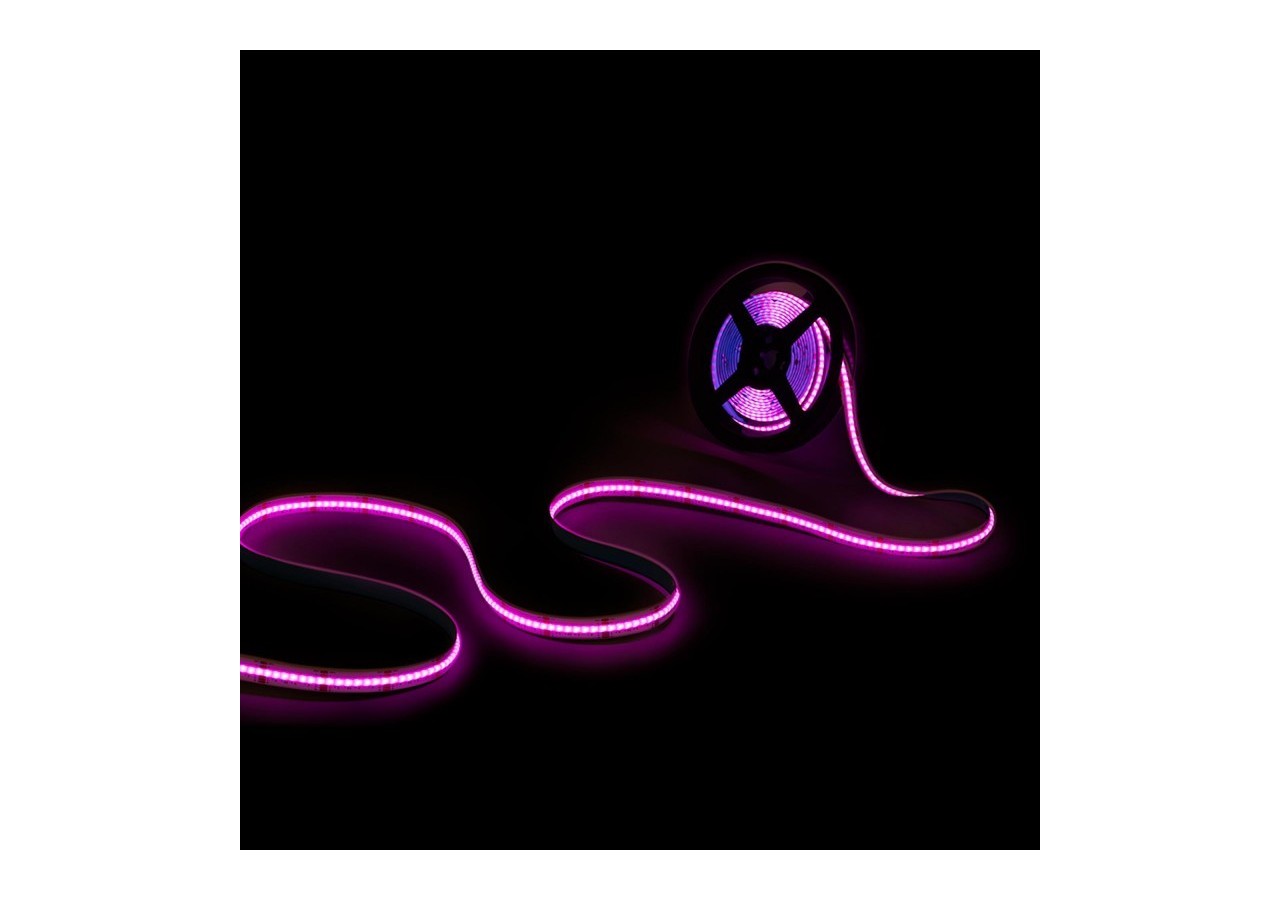 Ruban LED COB 24V DC-RGB / RGBWW-19W/m-12mm-IP20-Rouleau de 5m-Sécable tous les 33mm - BLSCOB-24V19W-IP20-RGBWW - Barcelona LED