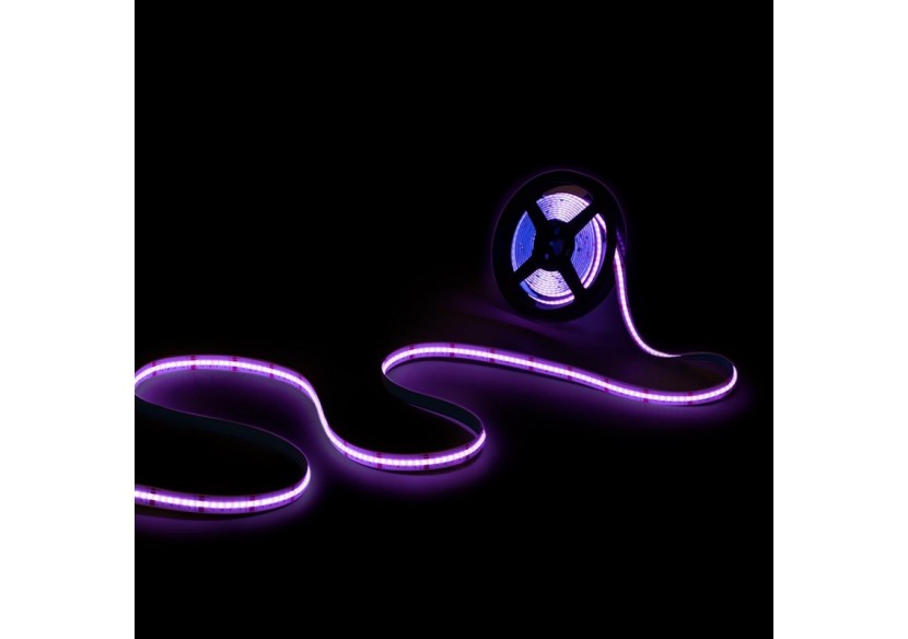 Ruban LED COB 24V DC-RGB / RGBWW-19W/m-12mm-IP20-Rouleau de 5m-Sécable tous les 33mm - BLSCOB-24V19W-IP20-RGBWW - Barcelona LED