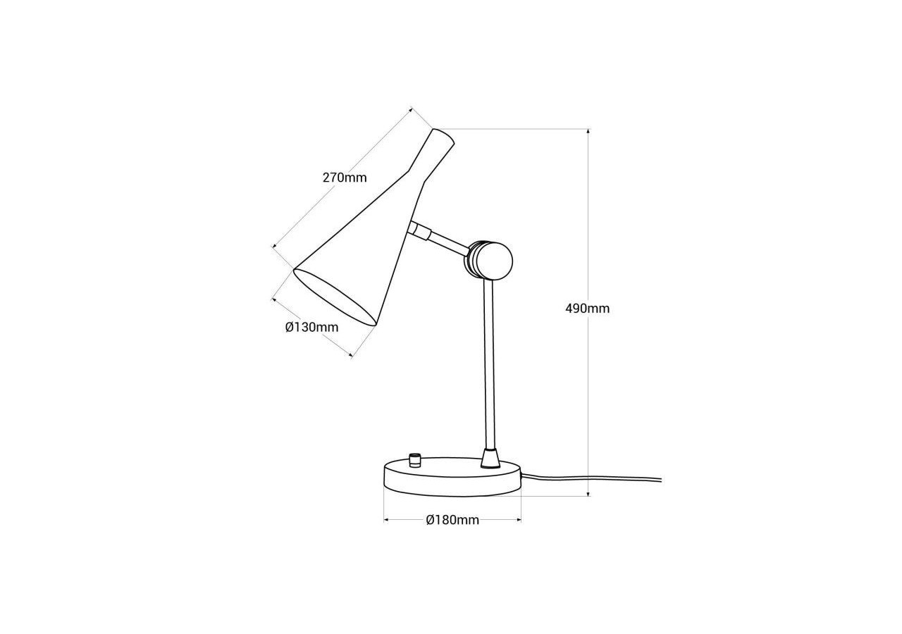 Lampe à poser design "Nordi" - LN3017-N - Barcelona LED