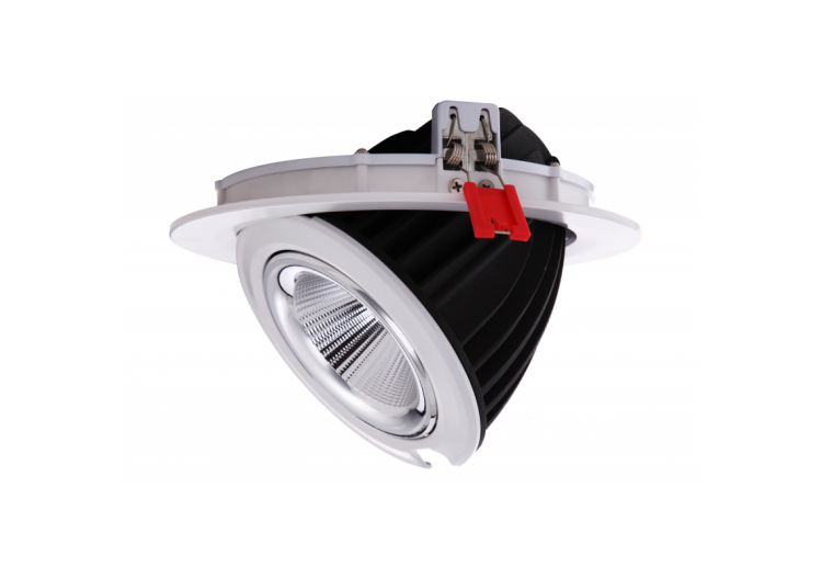 Spot LED encastrable COB CCT 42W-IRC90-Puce Bridgelux-Driver Lifud-IP20-Coupe diamètre 215mm - B1268-CCT - Barcelona LED