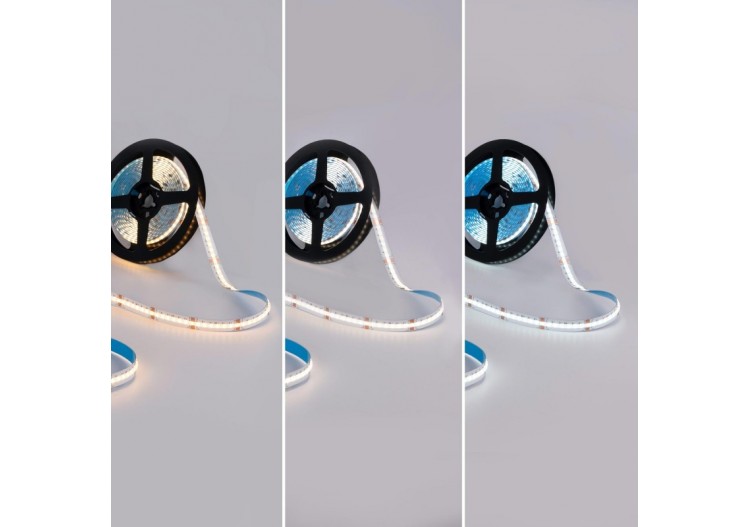 Ruban LED COB 24V DC-RGB + CCT-19W/m-12mm-IP20-Rouleau de 5m - BLSCOB-24V19W-IP20-RGBCCT - Barcelona LED 2