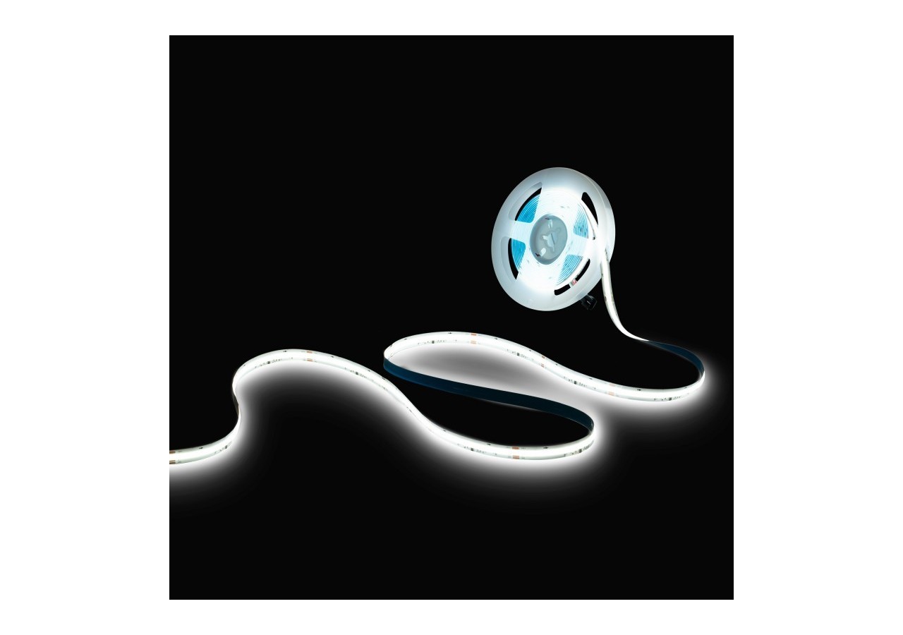 Ruban LED COB monochrome intelligent IC 24V DC-12W/m-IP20-360ch/m-Largeur 10mm-5m - BLSCOB-24V12W-IC-IP20-BF - Barcelona LED