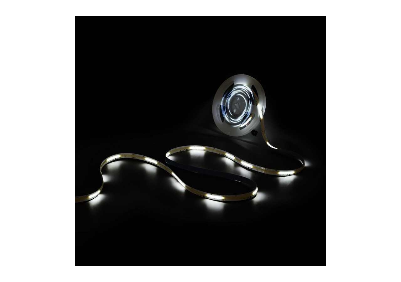 Ruban LED COB monochrome intelligent IC 24V DC-12W/m-IP20-360ch/m-Largeur 10mm-5m - BLSCOB-24V12W-IC-IP20-BF - Barcelona LED