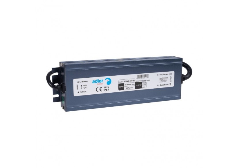 Alimentation LED étanche 12V-300W-IP67-25A - ADWS-300-12 - Barcelona LED