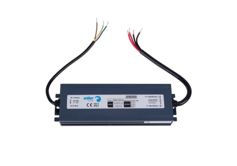Alimentation LED étanche 12V-300W-IP67-25A - ADWS-300-12 - Barcelona LED
