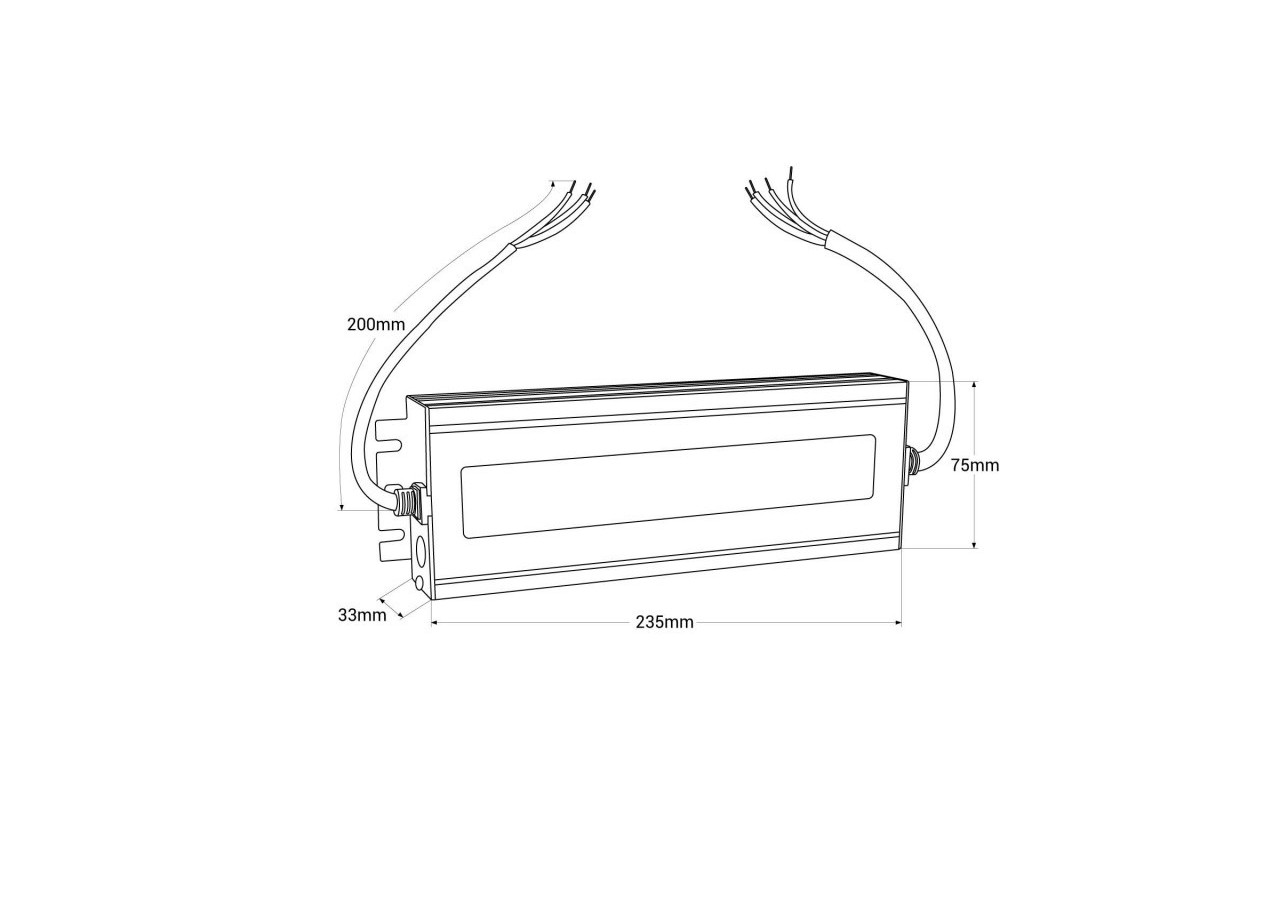 Alimentation LED étanche 12V-300W-IP67-25A - ADWS-300-12 - Barcelona LED