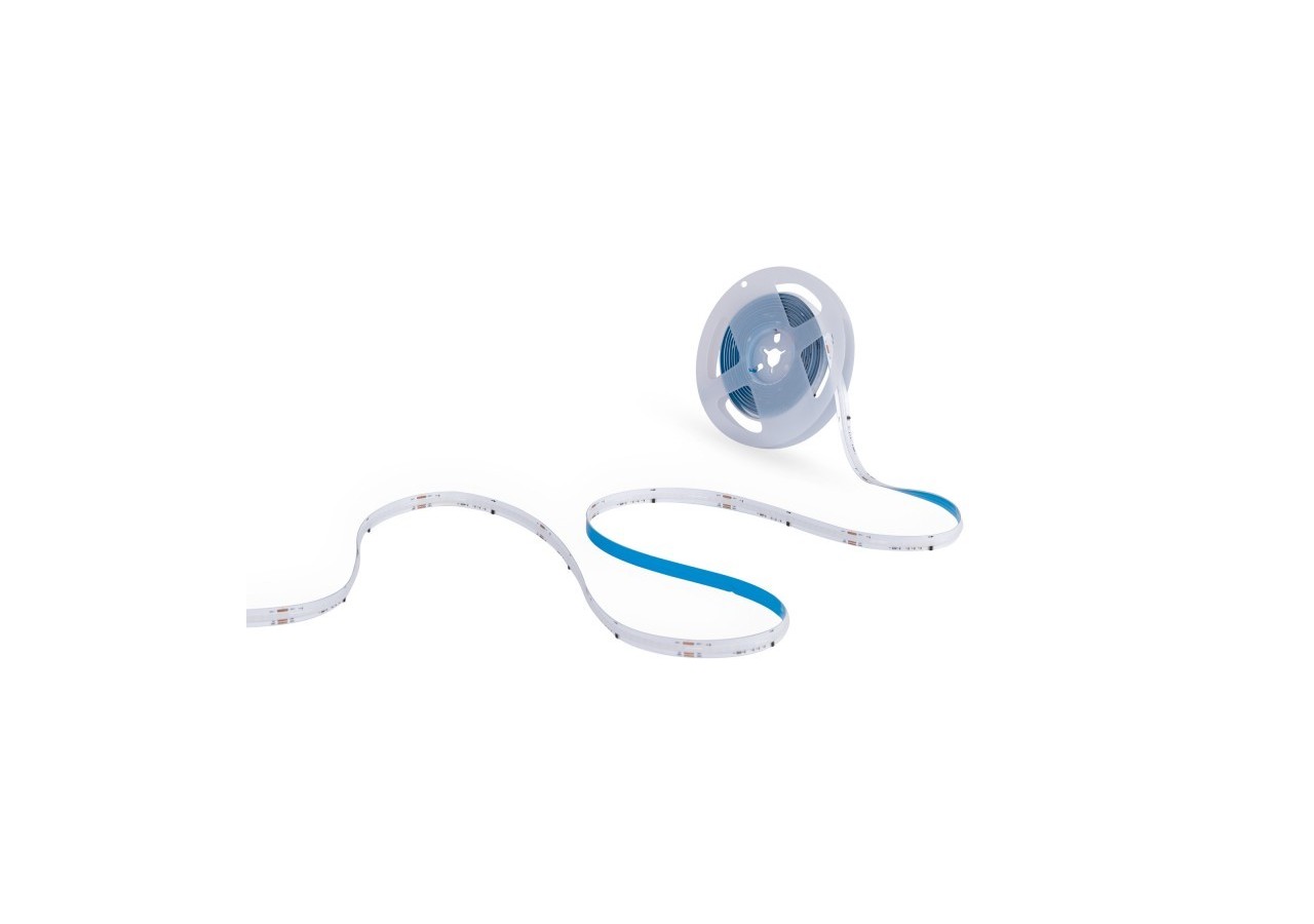Ruban LED COB RGB intelligent IC 24V DC-12W/m-IP20-630ch/m-Largeur 10mm-5m - BLSCOB-24V12W-IC-IP20-RGB - Barcelona LED