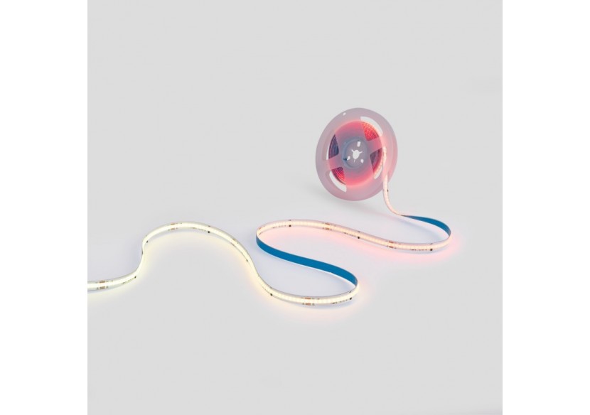 Ruban LED COB RGB intelligent IC 24V DC-12W/m-IP20-630ch/m-Largeur 10mm-5m - BLSCOB-24V12W-IC-IP20-RGB - Barcelona LED